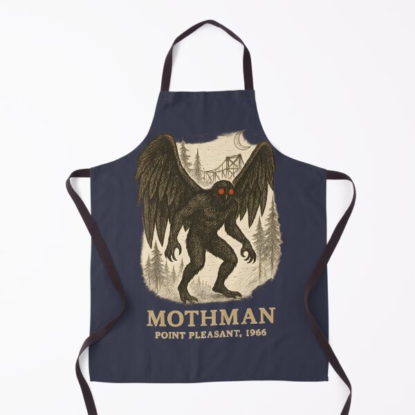 Item preview, Mothman – Point Pleasant 1966 | Hatching illustration designed and sold by SlatoMato.