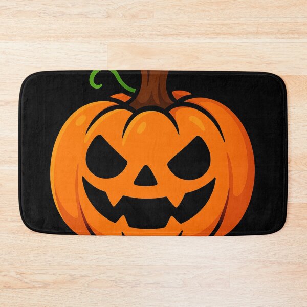 Item preview, Scary Halloween Pumpkin Jack O Lantern Face Creepy Carved Orange Cartoon Pumpkin Spooky Smiling Horror Festive Design designed and sold by Mimoshi ⭐⭐⭐⭐⭐.