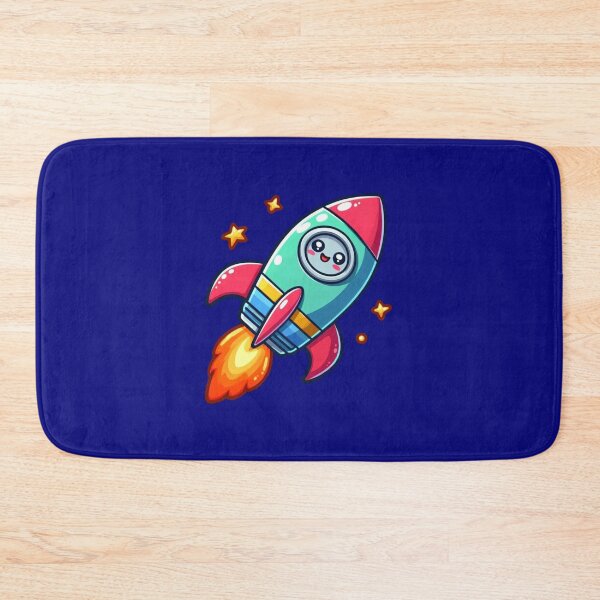 Item preview, Spaceship with Engines Running - Cartoon Art for Home designed and sold by DibuHumor.