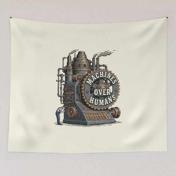 Item preview, Machines over humans designed and sold by musthavewords.