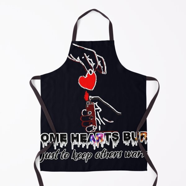 Item preview, Some Hearts Burn – Emotional Love & Sacrifice Typography Black-background Design designed and sold by essenthreads.