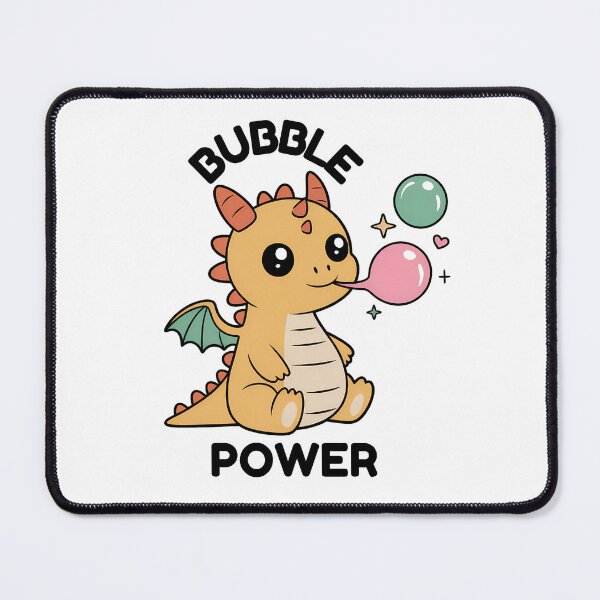Item preview, Bubble Power – Cute Baby Dragon Blowing Bubbles designed and sold by WanDee2025.