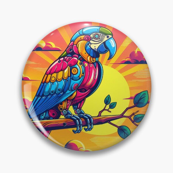 Item preview, Colorful cute robotic parrot  designed and sold by Dogandesighn.