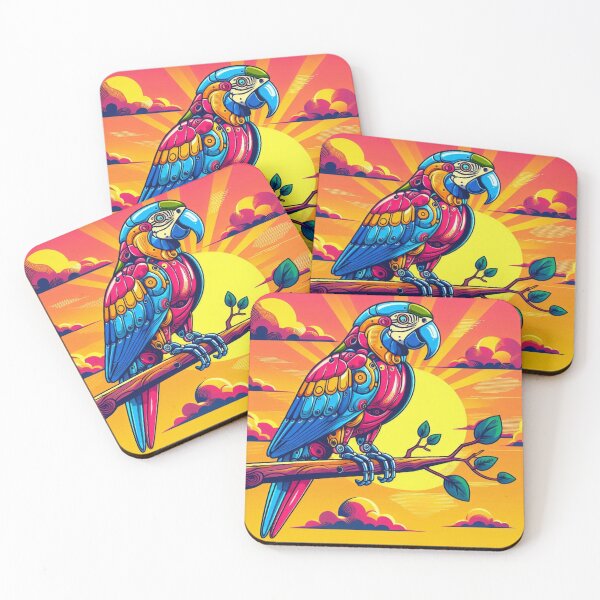 Item preview, Colorful cute robotic parrot  designed and sold by Dogandesighn.
