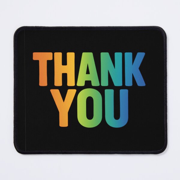 Item preview, Thank You – Rainbow Gradient Typography Design designed and sold by ArcadiaSilence.