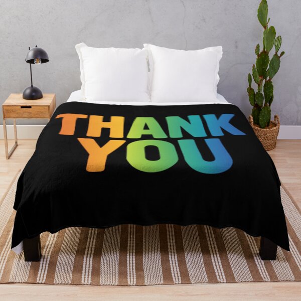 Item preview, Thank You – Rainbow Gradient Typography Design designed and sold by ArcadiaSilence.