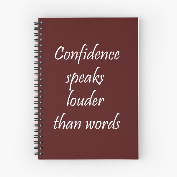 Item preview, Confidence speaks louder than words designed and sold by ArtNestVerse.