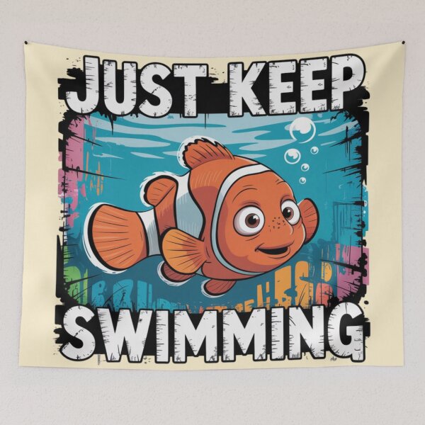 Item preview, Finding Nemo - Just Keep Swimming designed and sold by 123ks.