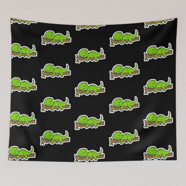Item preview, Cute Sleeping Lizard Meme – Relaxed Gecko Cartoon Design designed and sold by GracefulPODshop.