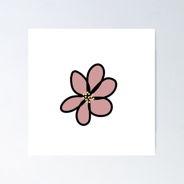 Item preview, Minimalist Flower Illustration | Cute Floral Aesthetic Design designed and sold by Autumn--Leaves.