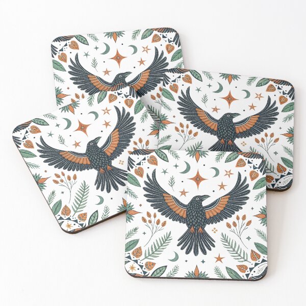 Item preview, Nordic Ravens & Stars designed and sold by Shuga-Design.