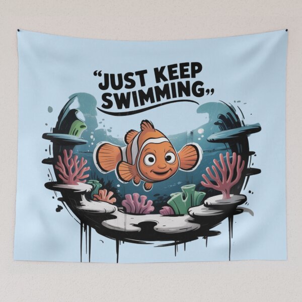 Item preview, Finding Nemo - Just Keep Swimming designed and sold by 123ks.