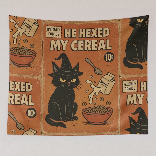 Item preview, Witchy Cat: He hexed my cereal designed and sold by bapupa.
