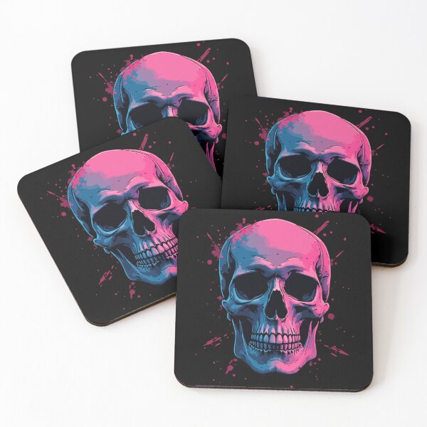 Item preview, Neon Skull – Colorful Skull designed and sold by Hans-Design.