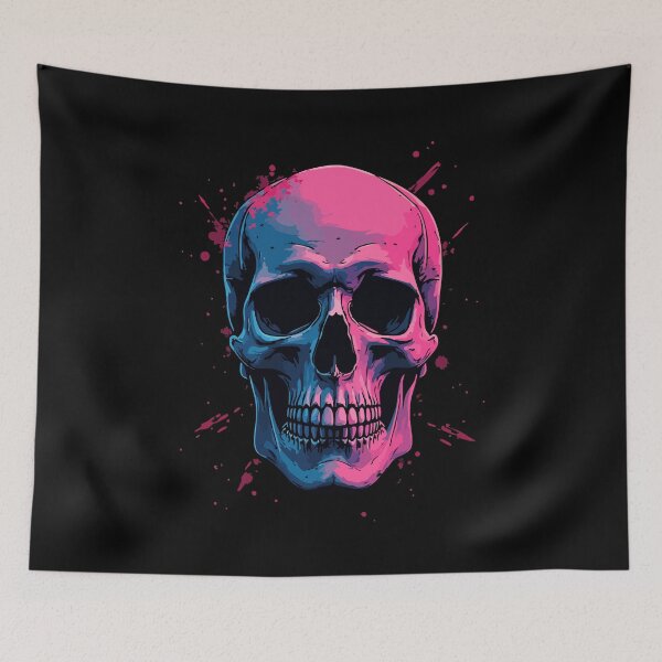 Item preview, Neon Skull – Colorful Skull designed and sold by Hans-Design.