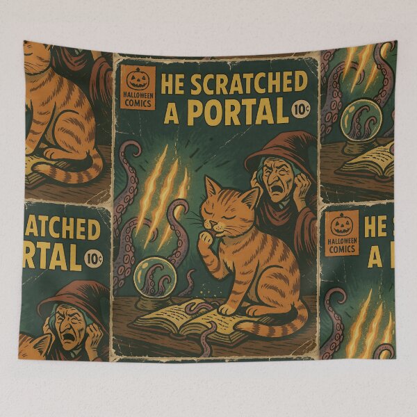Item preview, Witchy Cat: He scratched a portal designed and sold by bapupa.