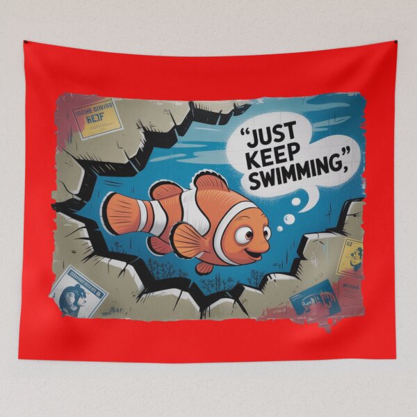 Item preview, Finding Nemo - Just Keep Swimming designed and sold by 123ks.