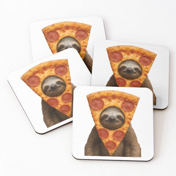 Item preview, Sloth pizza funny weird prank meme cute happy christmas birthday gift  designed and sold by CheeseBlueprint.