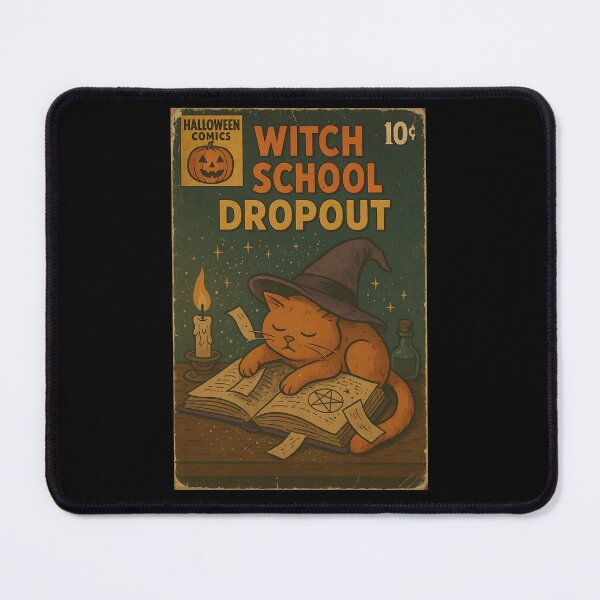 Item preview, Witchy Cat: Witch school dropout designed and sold by bapupa.
