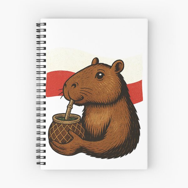 Item preview,  Cute Capybara Drinking Yerba Mate – Polish Flag Edition designed and sold by flamini.