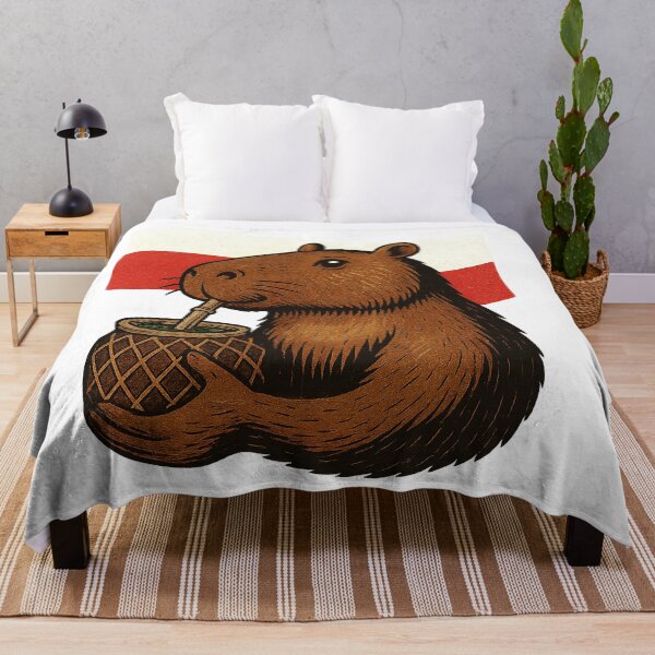 Item preview,  Cute Capybara Drinking Yerba Mate – Polish Flag Edition designed and sold by flamini.