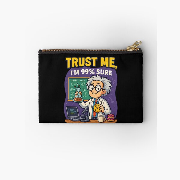 Item preview, Trust Me, I’m 99% Sure – Funny Science Lab Cartoon designed and sold by WittyLabs.