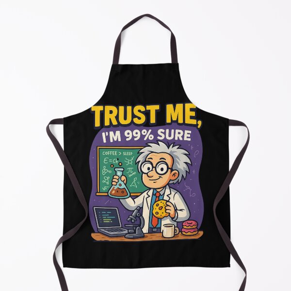 Item preview, Trust Me, I’m 99% Sure – Funny Science Lab Cartoon designed and sold by WittyLabs.
