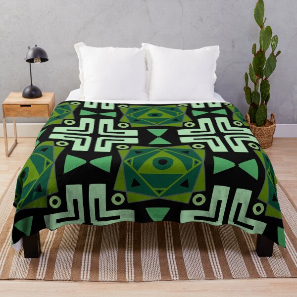 Item preview, Geometric Abstract Green Pattern Design designed and sold by The Eva Creation .