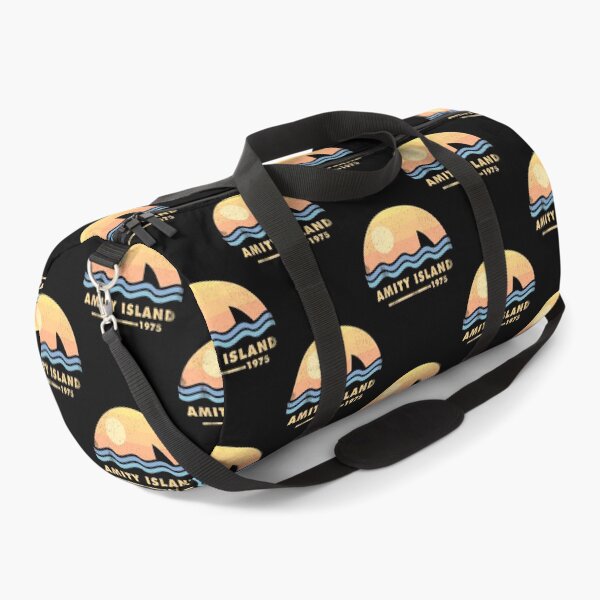 Item preview, Amity Island 1975 Vintage Sunset Shark Fin Beach Ocean Retro Summer designed and sold by RomayneMoskop1.