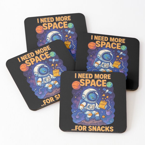 Item preview, I Need More Space… For Snacks – Funny Astronaut Space Pun designed and sold by WittyLabs.