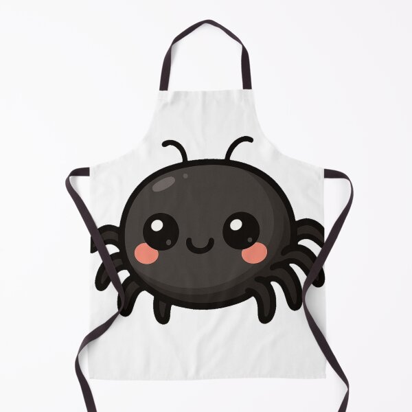 Item preview, Cute Kawaii Spider with Round Body Blushing Cheeks Smiling Face Adorable Chibi Halloween Cartoon Animal Character designed and sold by Mimoshi ⭐⭐⭐⭐⭐.