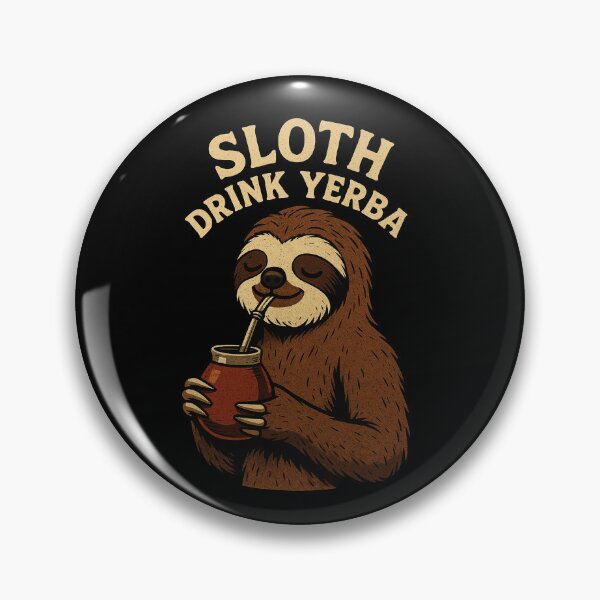 Item preview, Sloth Drink Yerba – Funny Retro Vintage Sloth with Mate Cup designed and sold by flamini.