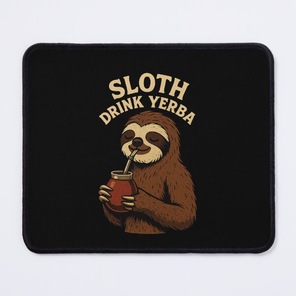 Item preview, Sloth Drink Yerba – Funny Retro Vintage Sloth with Mate Cup designed and sold by flamini.