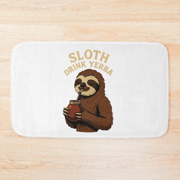 Item preview, Sloth Drink Yerba – Funny Retro Vintage Sloth with Mate Cup designed and sold by flamini.