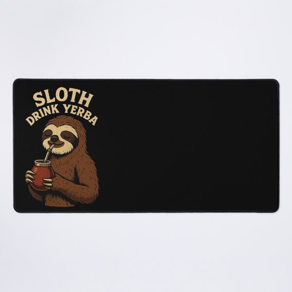 Item preview, Sloth Drink Yerba – Funny Retro Vintage Sloth with Mate Cup designed and sold by flamini.