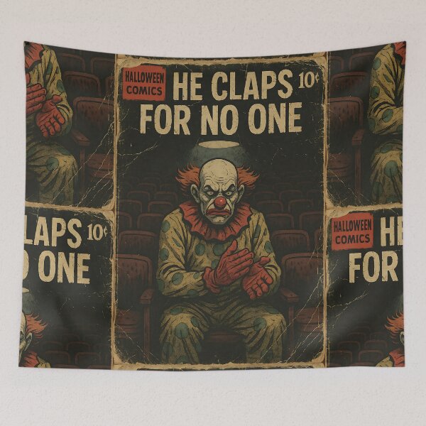 Item preview, Creepy Clown: He claps for no one designed and sold by bapupa.