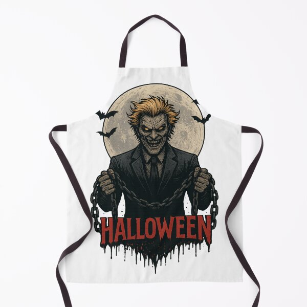 Item preview, Evil Dark Leader with Moon and Chains – Scary Halloween Design designed and sold by Trendora Studio.