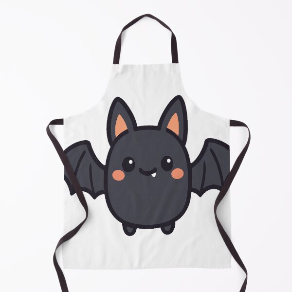 Item preview, Cute Kawaii Bat with Tiny Fangs Smiling Round Body Open Wings Adorable Chibi Halloween Cartoon Animal Character designed and sold by Mimoshi ⭐⭐⭐⭐⭐.