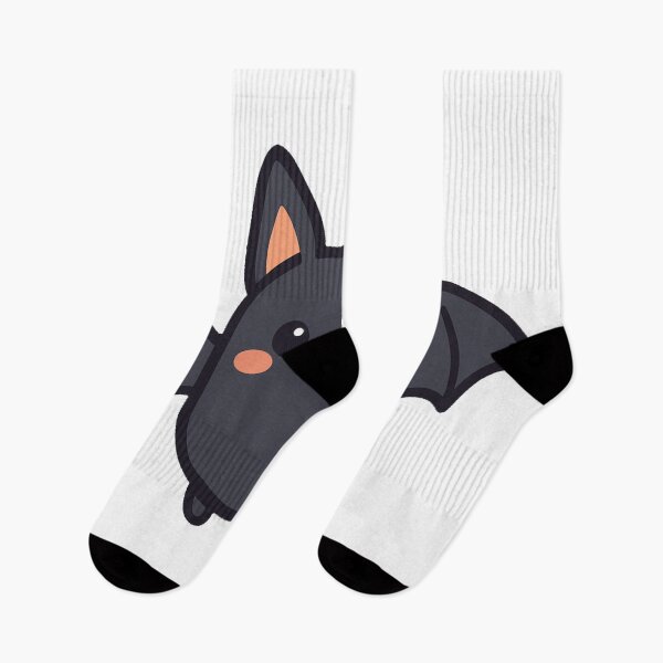 Item preview, Cute Kawaii Bat with Tiny Fangs Smiling Round Body Open Wings Adorable Chibi Halloween Cartoon Animal Character designed and sold by Mimoshi ⭐⭐⭐⭐⭐.