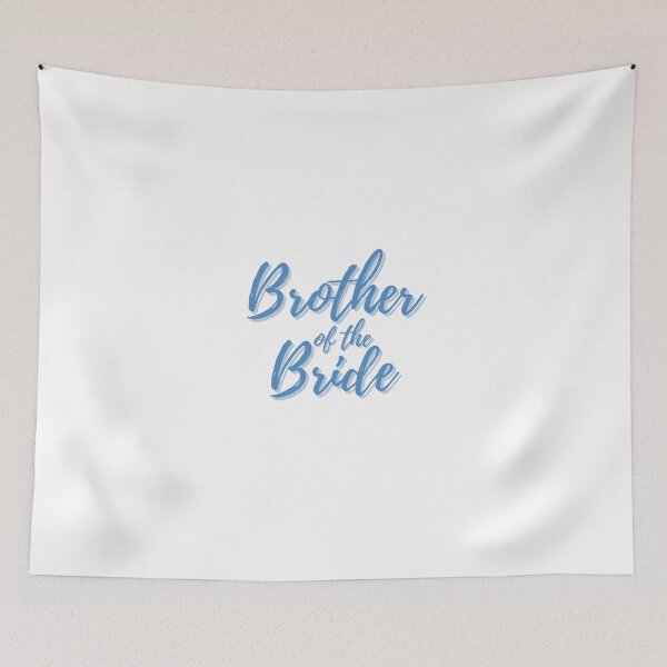 Item preview, Stylish Blue Script Brother of the Bride designed and sold by DixieGirlStudio.