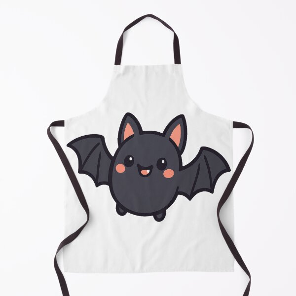 Item preview, Cute Kawaii Happy Smiling Bat with Wide Open Wings Adorable Spooky Halloween Cartoon Style Chibi Animal Character designed and sold by Mimoshi ⭐⭐⭐⭐⭐.