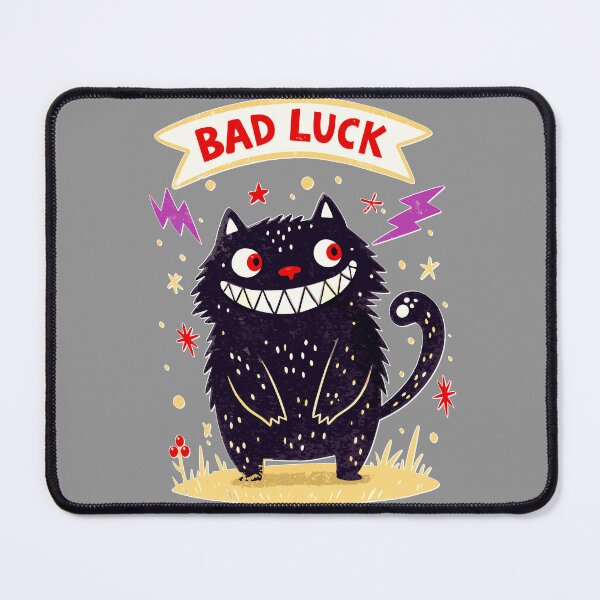 Item preview, Bad Luck Black Cat – Funny Halloween Cartoon Design designed and sold by VikArtStudio.