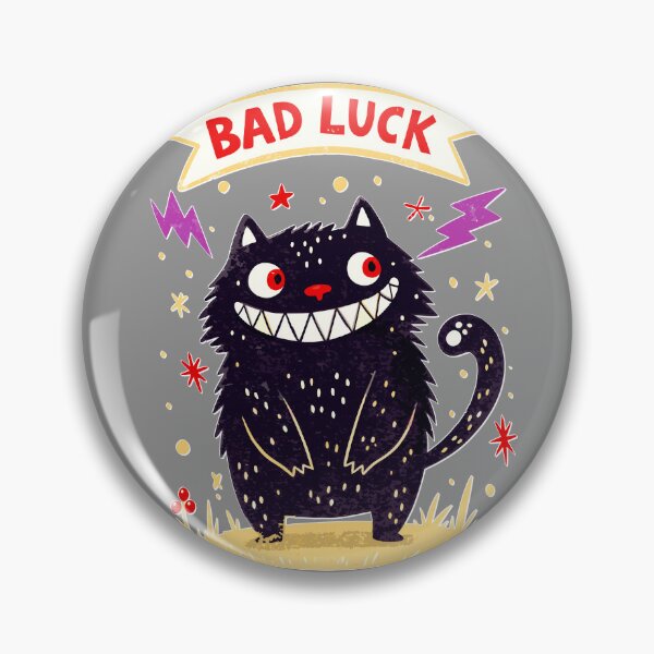 Item preview, Bad Luck Black Cat – Funny Halloween Cartoon Design designed and sold by VikArtStudio.