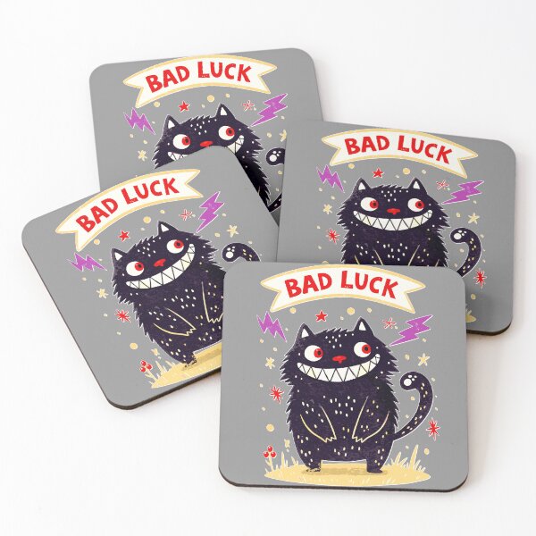 Item preview, Bad Luck Black Cat – Funny Halloween Cartoon Design designed and sold by VikArtStudio.