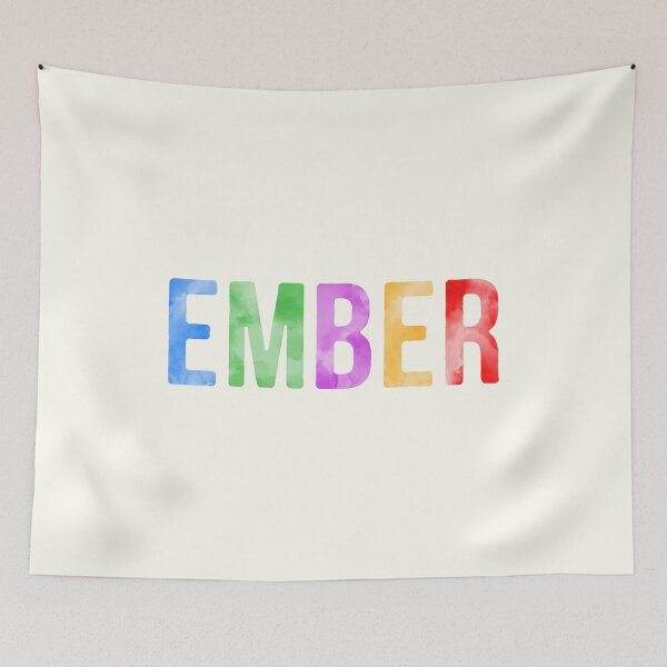 Item preview, Ember Name Bright Colors designed and sold by Jeallan Designs.