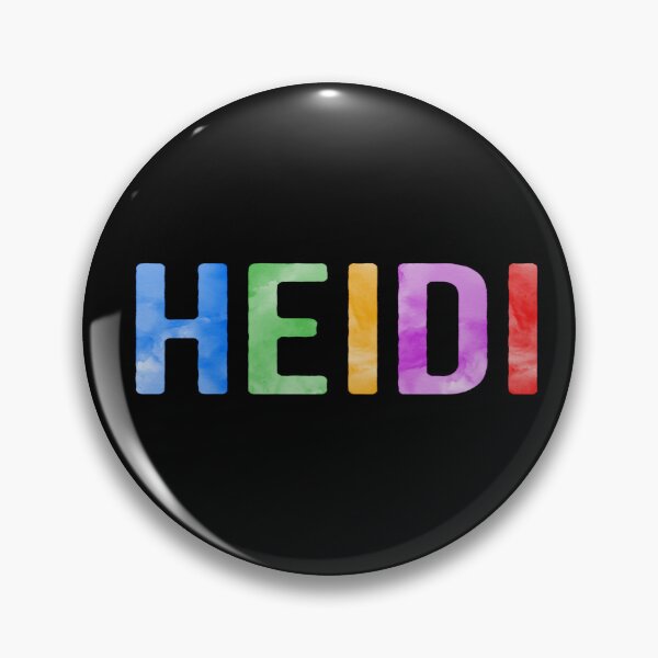 Item preview, Heidi Name Bright Colors designed and sold by Jeallan Designs.
