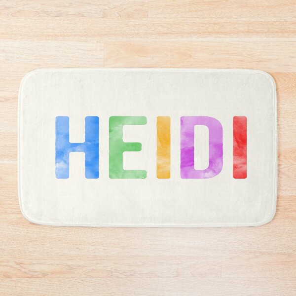 Item preview, Heidi Name Bright Colors designed and sold by Jeallan Designs.