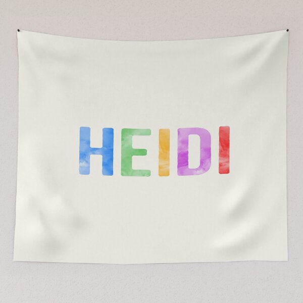 Item preview, Heidi Name Bright Colors designed and sold by Jeallan Designs.