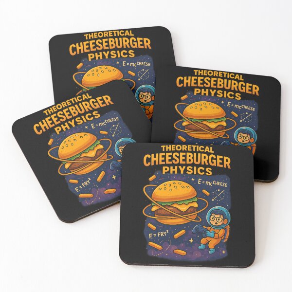 Item preview, Theoretical Cheeseburger Physics – Funny Space Gamer Food Pun designed and sold by WittyLabs.