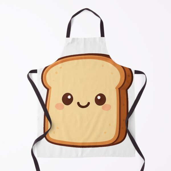 Item preview, Cute Smiling Kawaii Bread Slice Cartoon Illustration Adorable Toast Character Happy Breakfast Food Sweet Bakery Design designed and sold by Mimoshi ⭐⭐⭐⭐⭐.